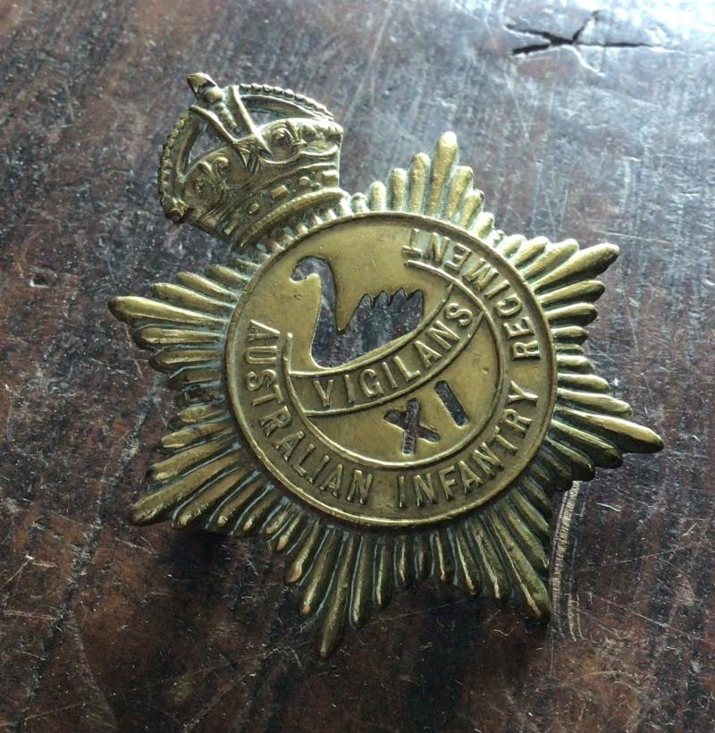 1930-42 11th Infantry Battalion Hat Badge