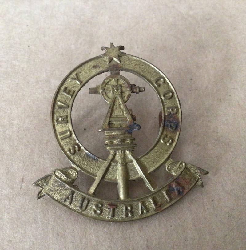 1930-42 Australian Army Survey Corps Hat Badge