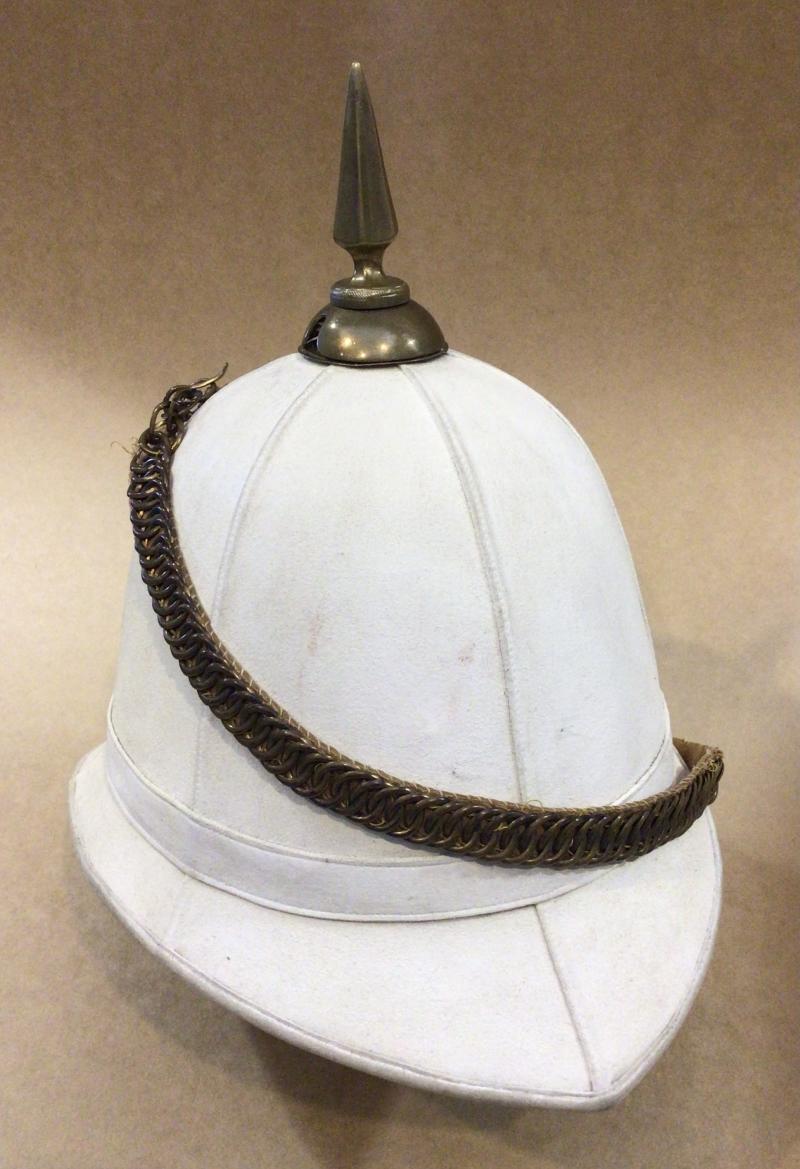 Australia c.1890's- 1906  White Home Service Helmet