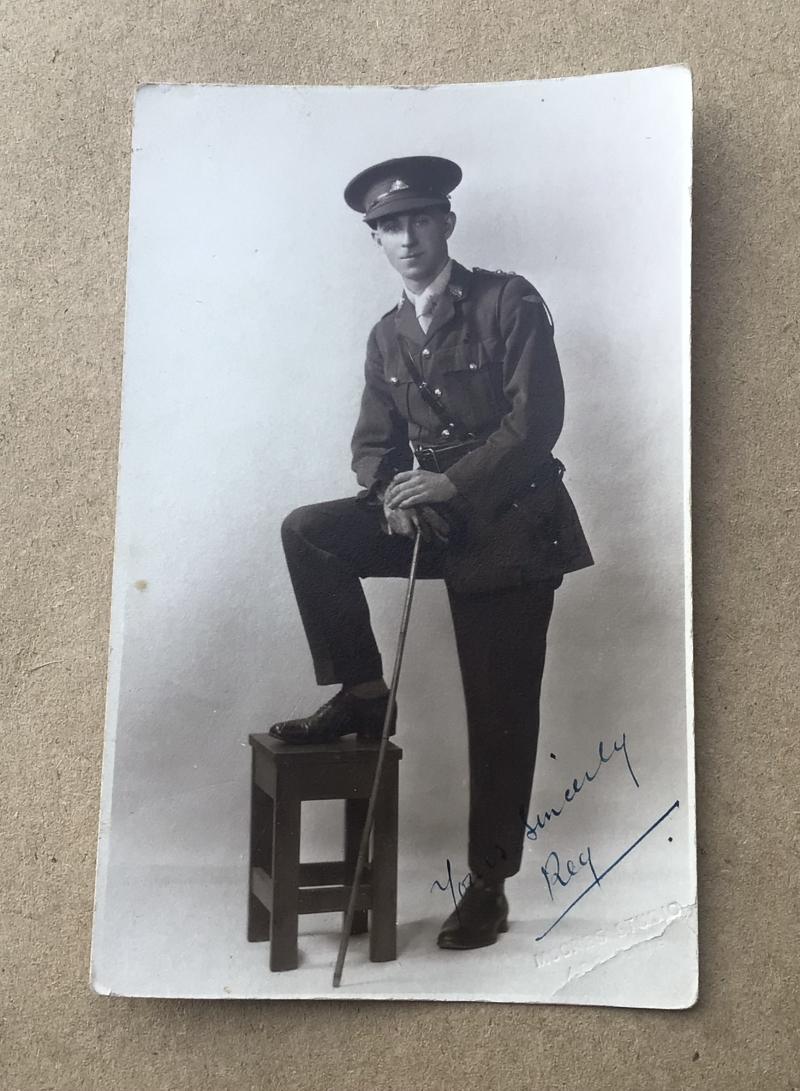 Australia WW1 Photo Postcard Officer 43rd Battalion