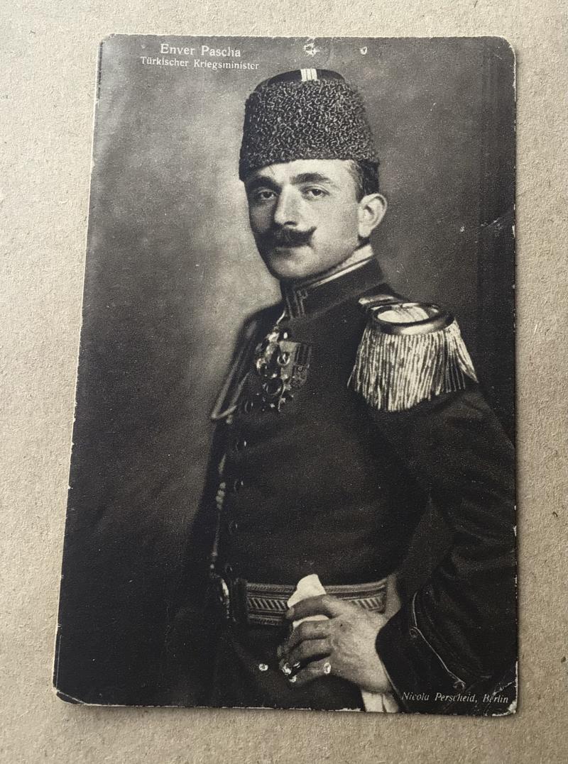 German WW1 Postcard Turkish Enva Pasha