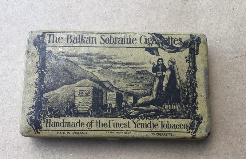 Vintage Balkan Sobraine Cigarette Tin