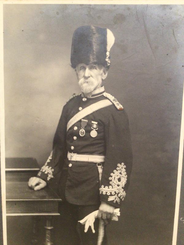 Victorian Pre-Fed Large Studio Photograph of Colonel Richard Heath.