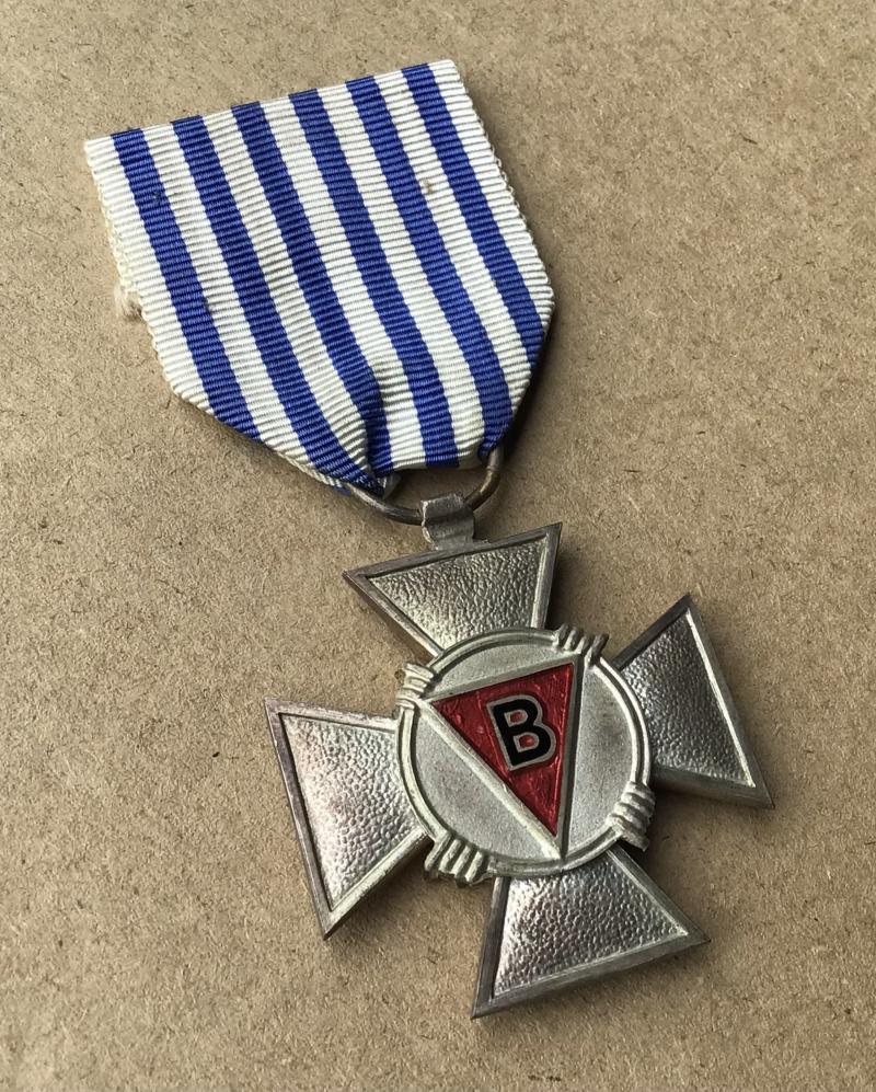 Belgium, Kingdom. A Political Prisoner's Cross 1940-1945