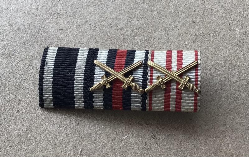 German WW1 3 Place Ribbon Bar