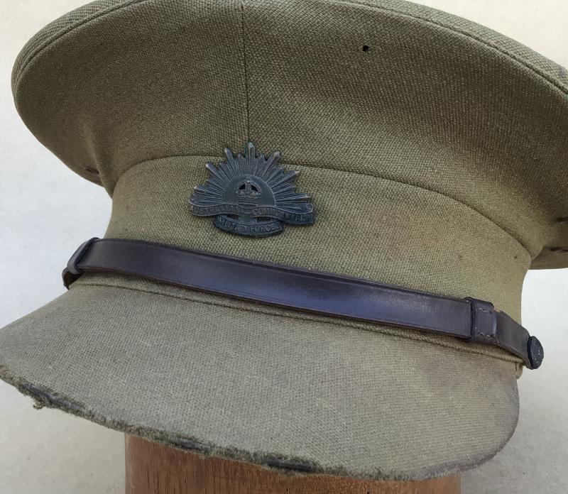 Australia WW2 Army Officers Service Dress Visor Cap