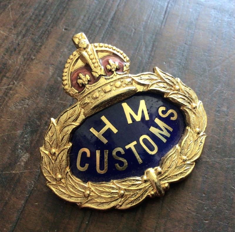 Old Kings Crown Commonwealth Customs Hat Badge