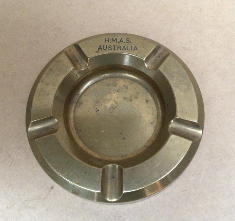 WW1 Souvenir Ash Tray Made From Brass From HMAS Australia