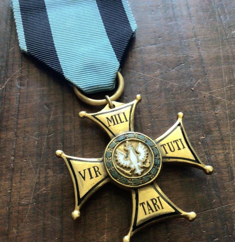 Poland  War Order of Virtuti Militari IV Class – Golden Cross