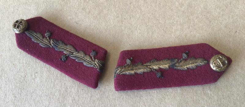 British WW1-2 General Officers- Medical Corps Collar Gorgettes