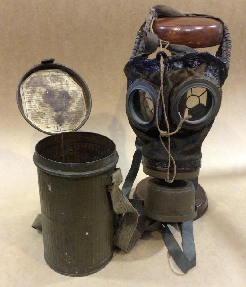 Belgium WW1 M1918 Gas Mask