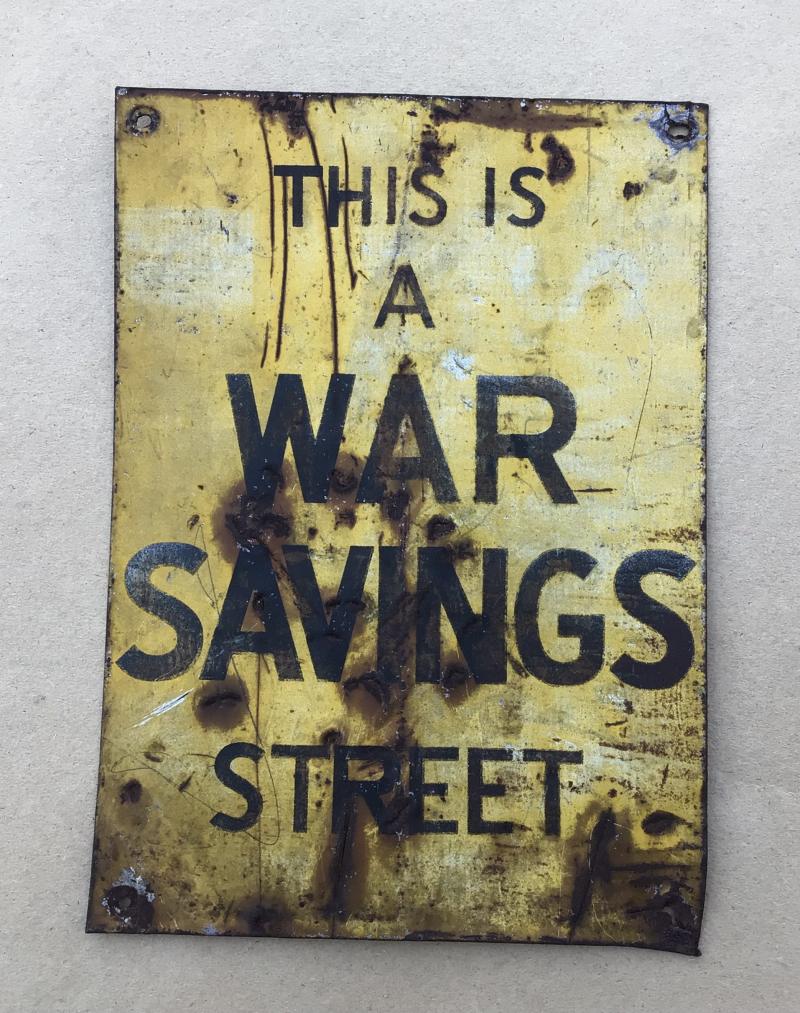 Australia WW2 “War Savings” Street Sign.