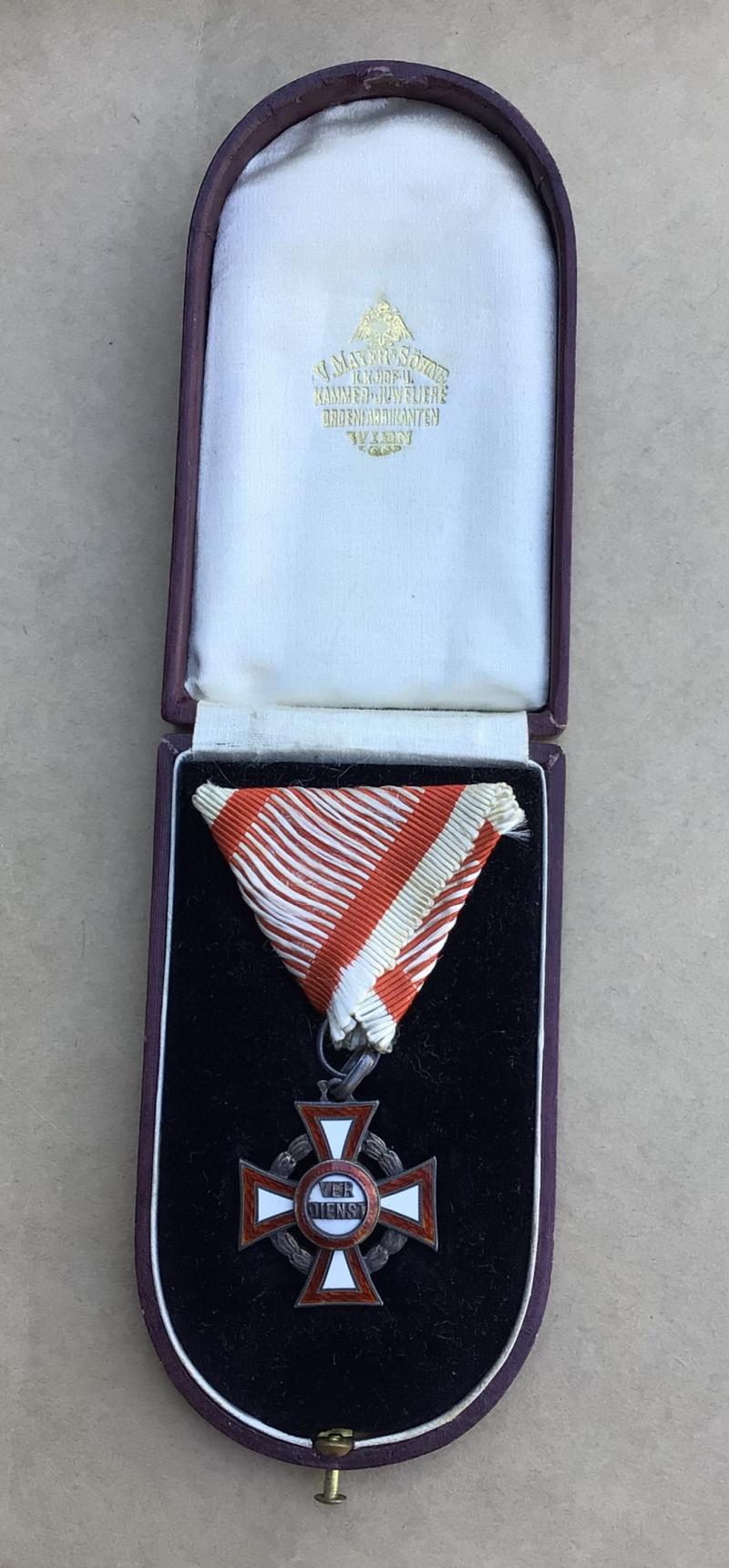 Austria, Imperial. A First War Military Merit Cross Third Class With War Decoration By Rothe