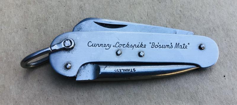 British Currey Bosun Lockspike Stainless Steel Clasp Knife