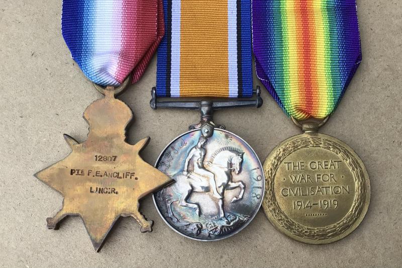 British WW1 Gallipoli Victoria Cross Action Trio to the Lincolnshire Regt.