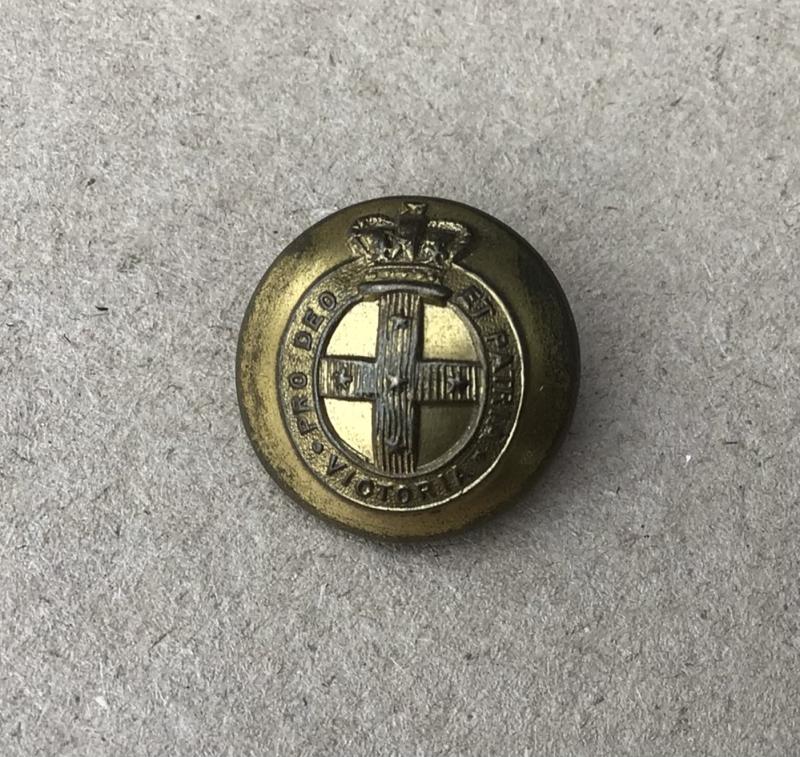 Australia Pre-Federation Victorian Military Forces Button.