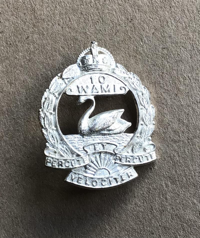 1948-53  10th Western Australian Mounted Infantry Hat Badge