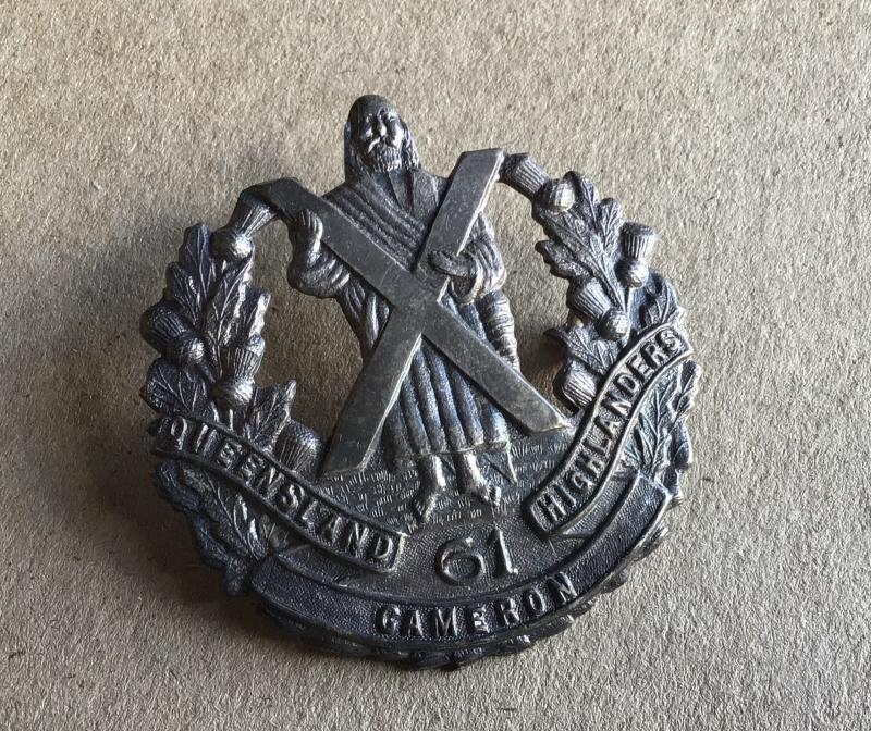 1930-42 61st Infantry Battalion Hat Badge