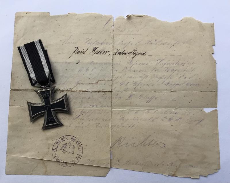 WW1 German Infantry NCO’s Medal Group