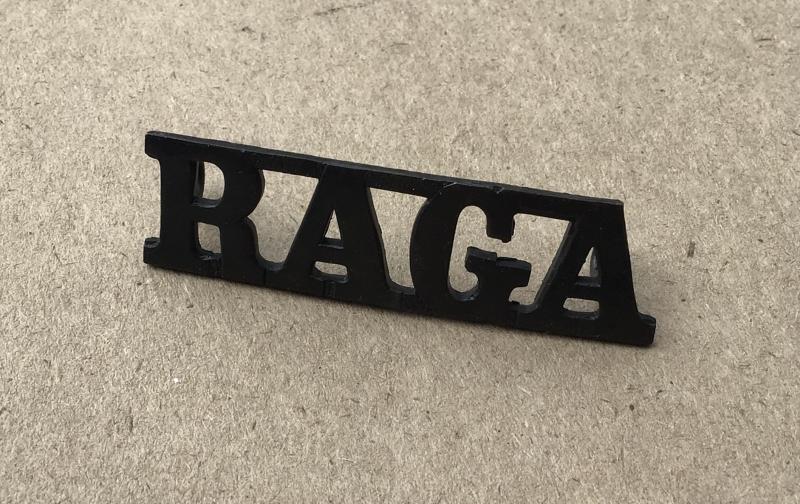 1900-1912 Royal Australian Garrison Artillery Shoulder Title