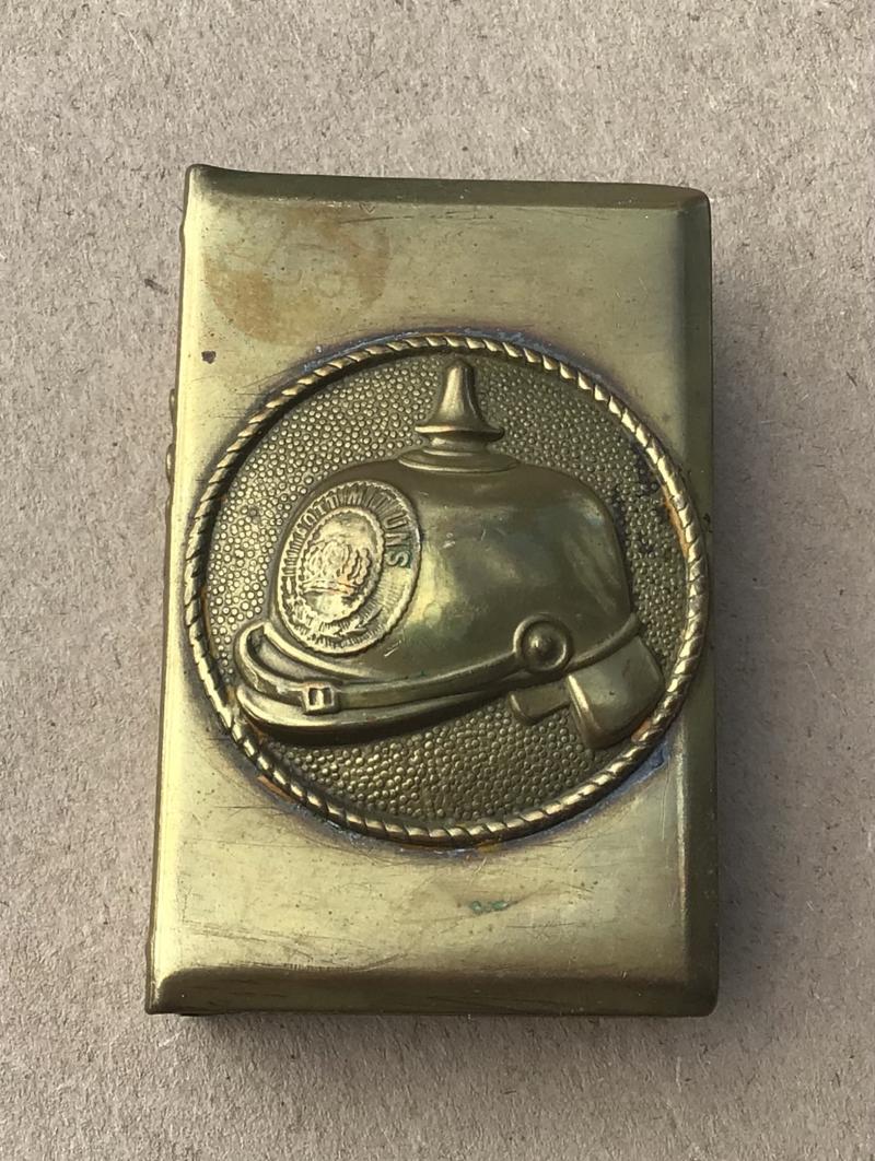 WW1 Souvenir Brass Matchbox Holder