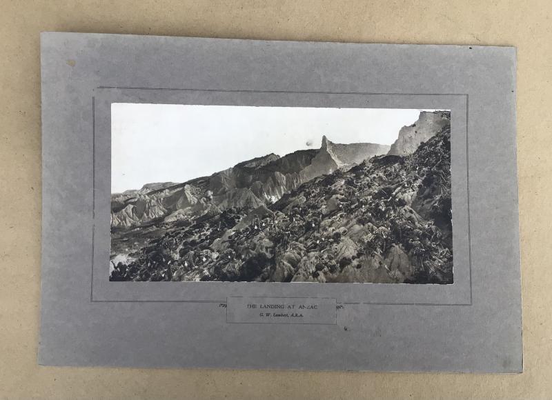 Australia WW1 Landing at ANZAC Original Lambert Print