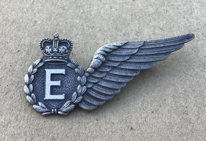 1953-60 RAAF Sterling  Silver Flight Engineer Half Wing Brevet