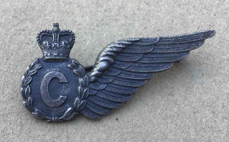 1953-60 RAAF Sterling  Silver Crewman Half Wing Brevet