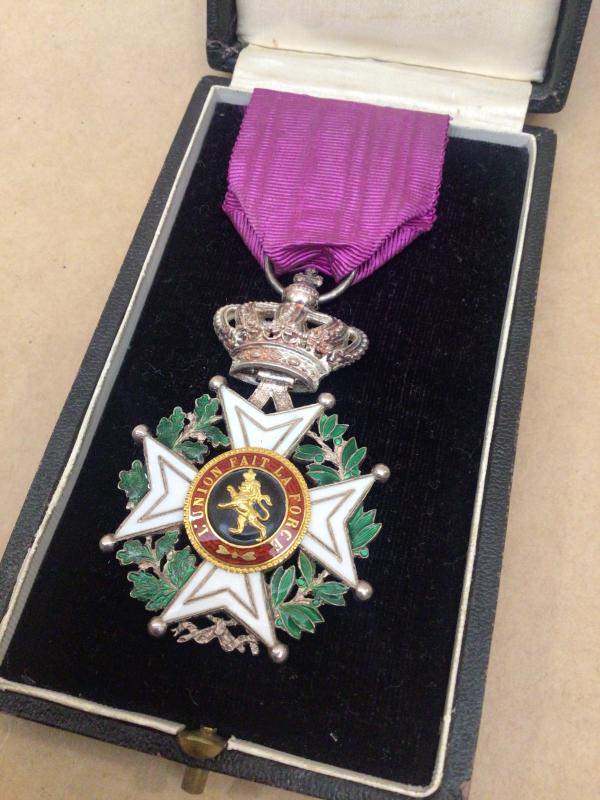 Belgium Order of Leopold (Knight) with Case of issue