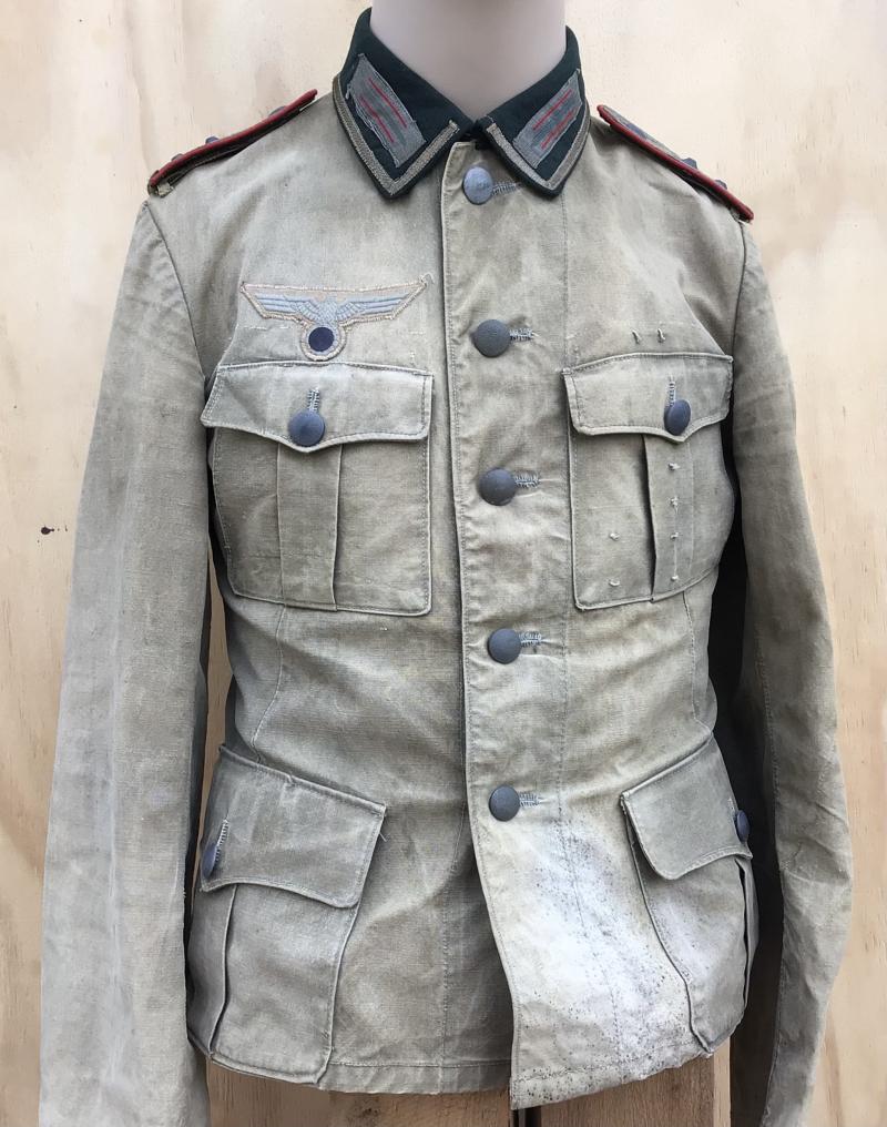 German WW2 Field Tailored Southern Front Army NCOs M36 Combat Tunic.