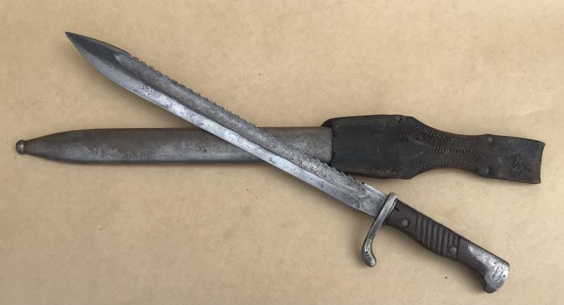 WW1 German M98/05 Sawback Bayonet