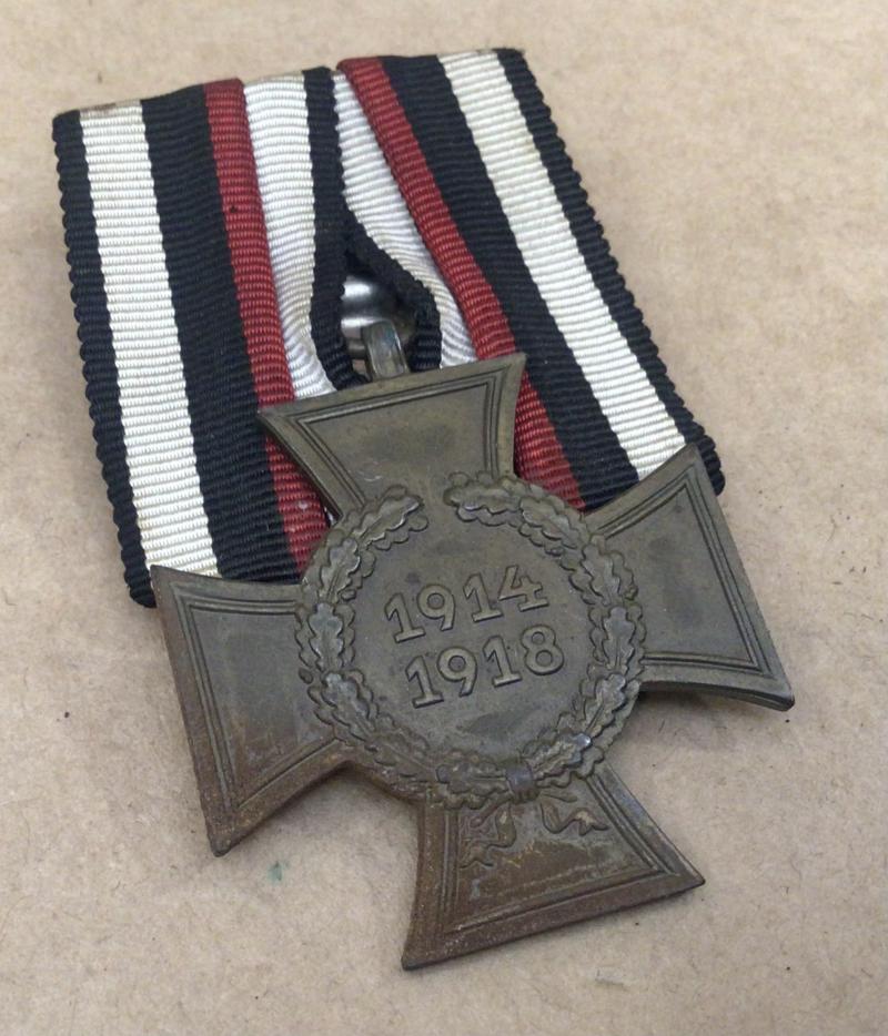 WW1 Court Mounted Hindenburg Cross