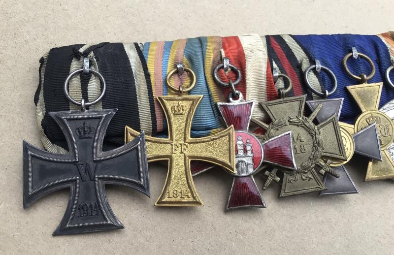 An Impressive Imperial German 9 Place Long Service Medal Group