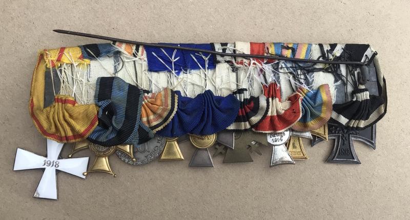 An Impressive Imperial German 9 Place Long Service Medal Group