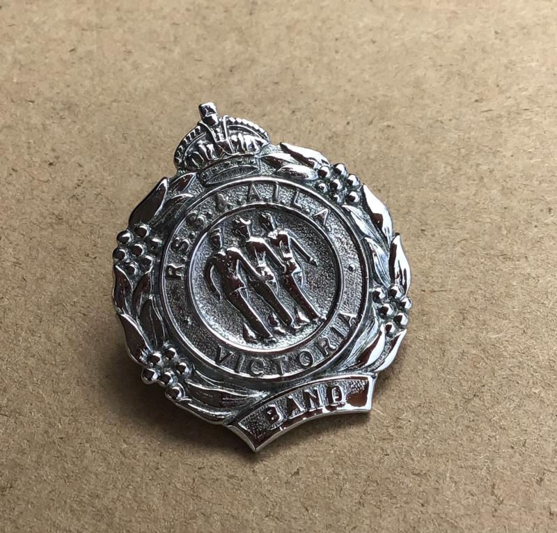 Australian RSSAILA  Victoria (RSL) Band Lapel Badge