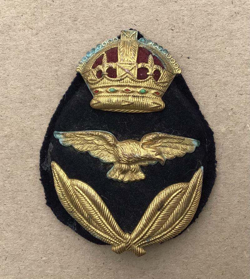 Australia WW2 RAAF Officers Hat Badge