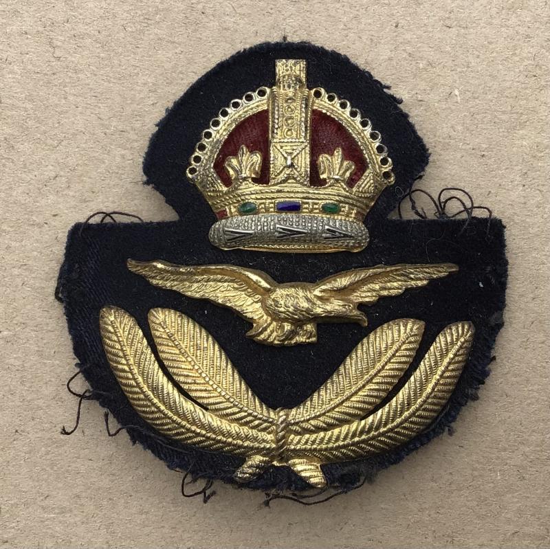 WW2 RAF Officers Hat Badge