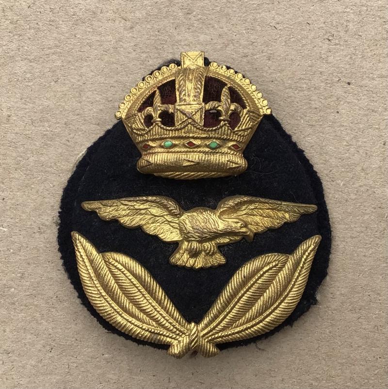 Australia WW2 RAAF Officers Hat Badge
