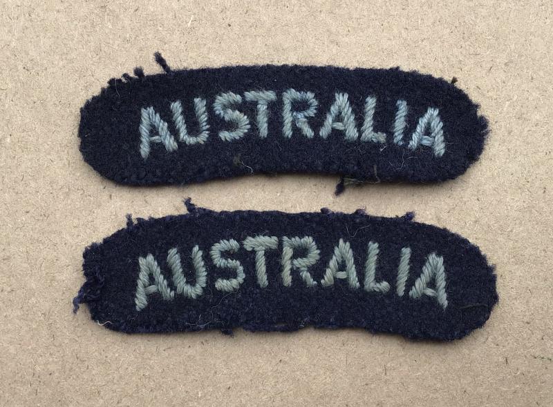 Australia WW2 RAAF Cloth Nationality Titles