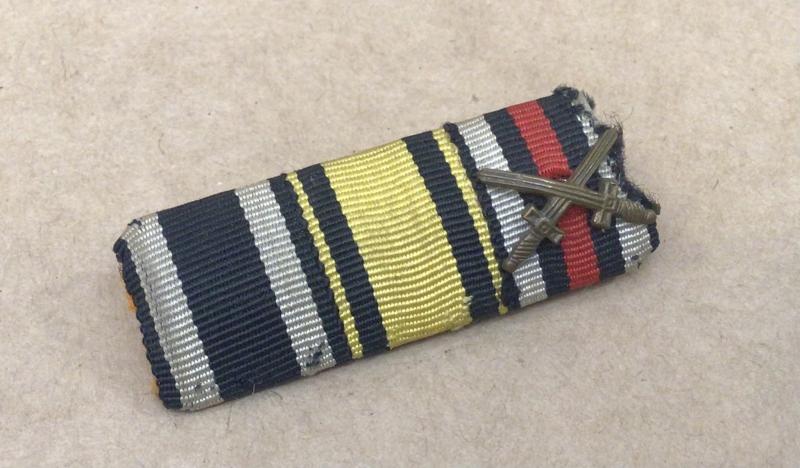 German WW1 Three Place Ribbon Bar