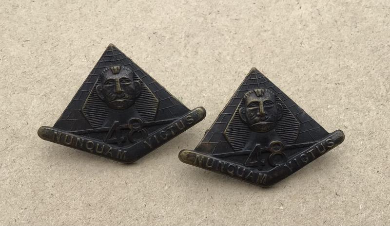 1930-42 48th Bn Collar Badges