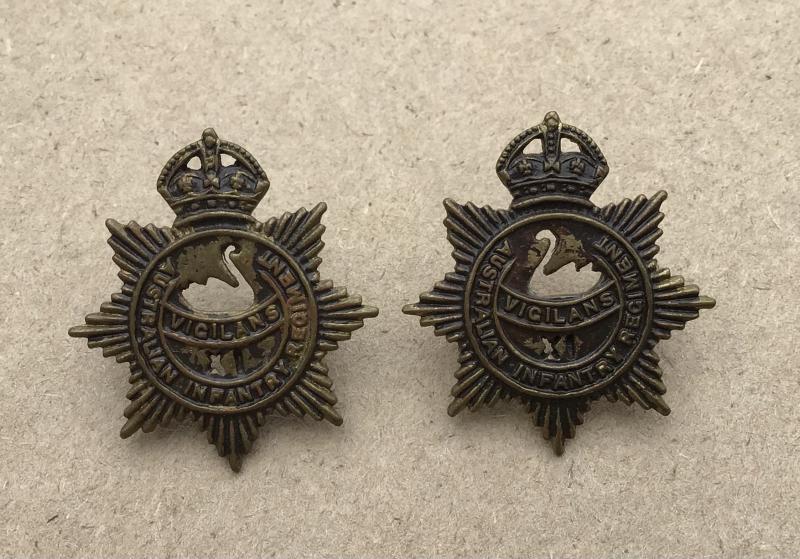 1930-42 11th Bn Collar Badges
