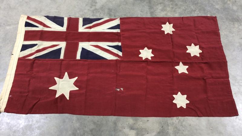 c.WW1 or WW2 Period Australian Red Ensign Flag