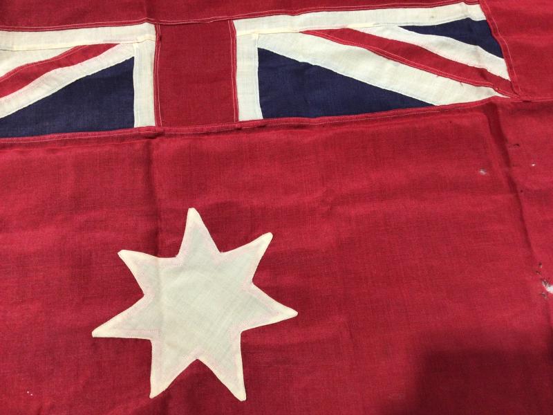 c.WW1 or WW2 Period Australian Red Ensign Flag