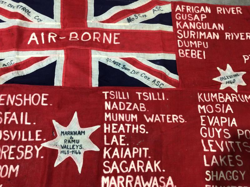 Australia Immediate Post WW2 AASC Regimental Red Ensign Flag