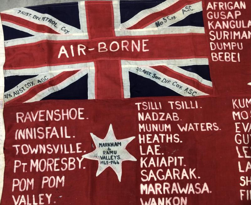 Australia Immediate Post WW2 AASC Regimental Red Ensign Flag