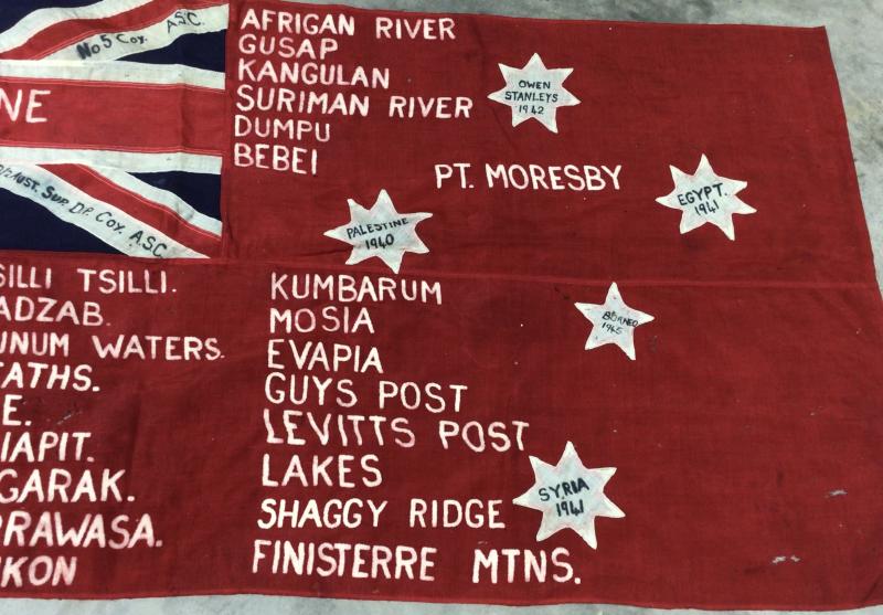 Australia Immediate Post WW2 AASC Regimental Red Ensign Flag