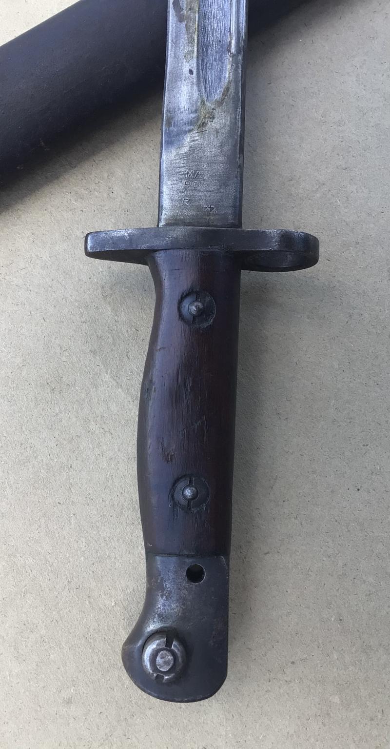 Australia WW2 Pattern 1907 Bayonet - 1944