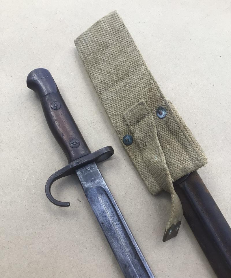 Australian Issue Pattern 1907 Hooked Quillon Bayonet