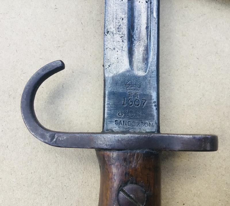 Australian Issue Pattern 1907 Hooked Quillon Bayonet